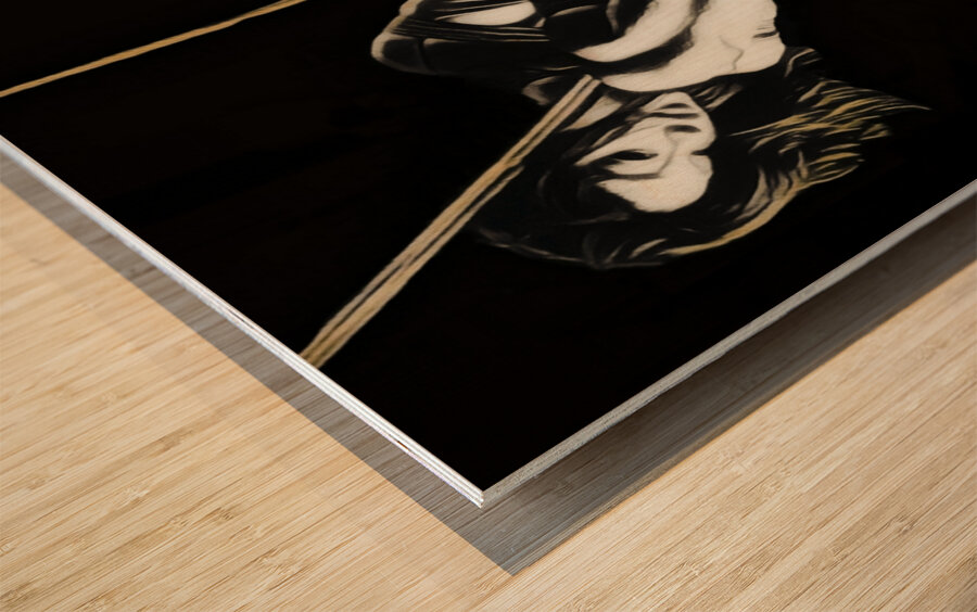 Golden Bindings Wood print