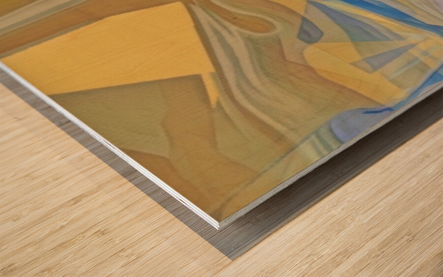 Ukraine Wave Wood print