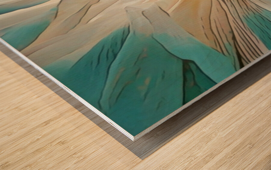 Light Petals Wood print