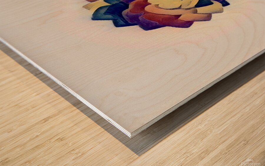 Love Flower Wood print
