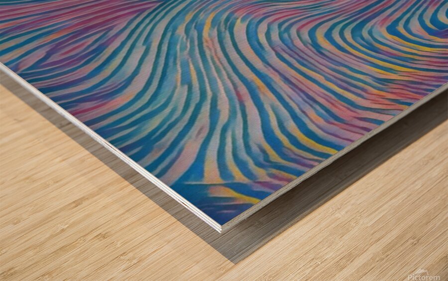 Lines In Motion Wood print