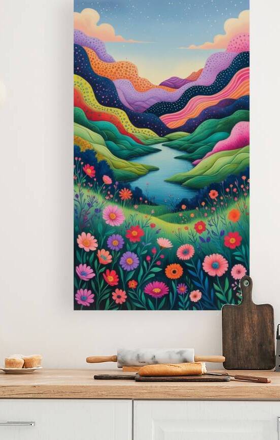Leonardo Phoenix 10 A vibrant whimsical landscape by Ahmed Naser