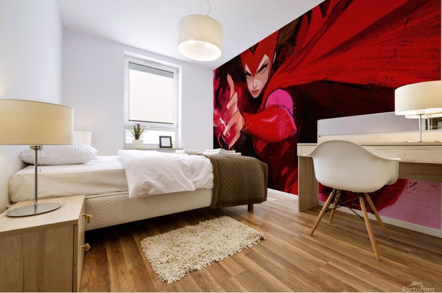 Scarlet Mural print
