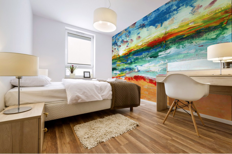 Abstract beach Mural print
