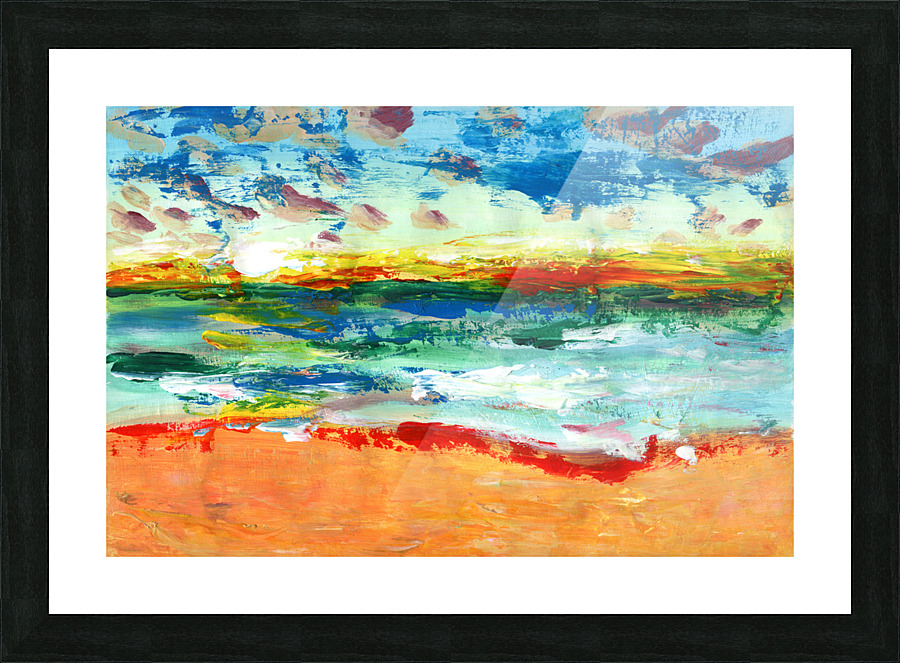 Abstract beach Picture Frame print