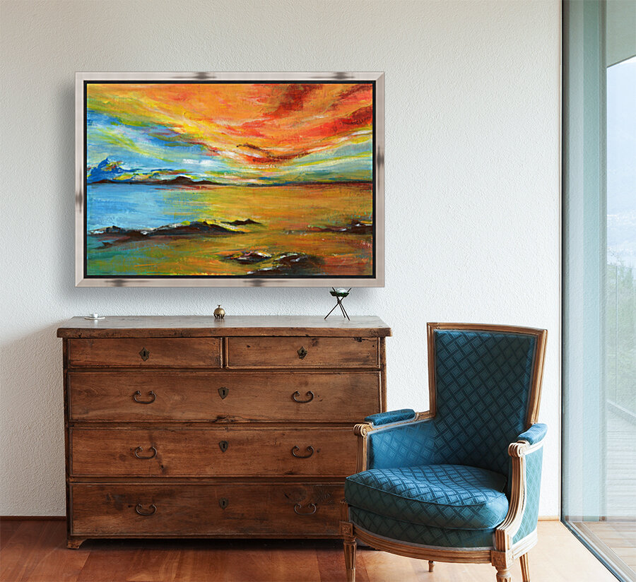 Sunset seascape Reproduction