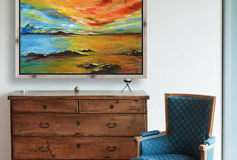 Sunset seascape by Anna Ponomarenko