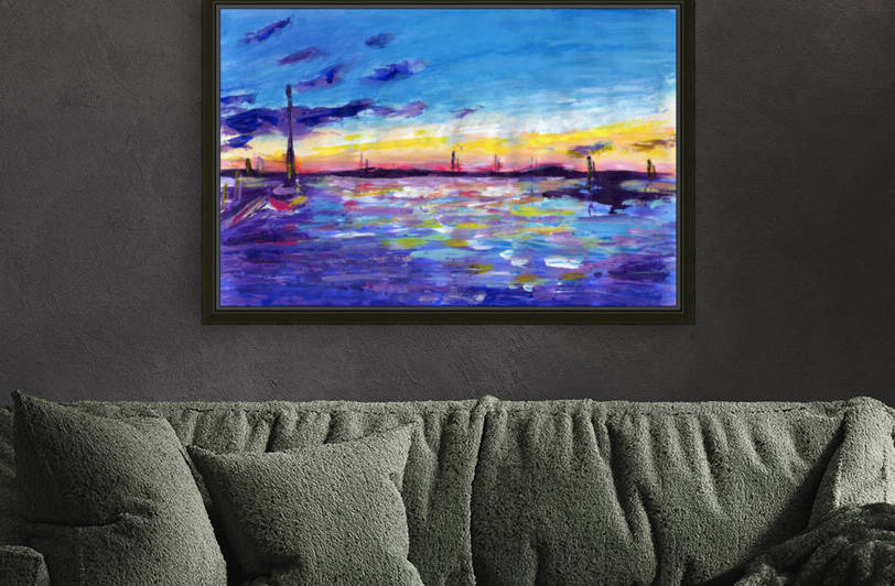 Sanibel Island purple sunset seaacape by Anna Ponomarenko
