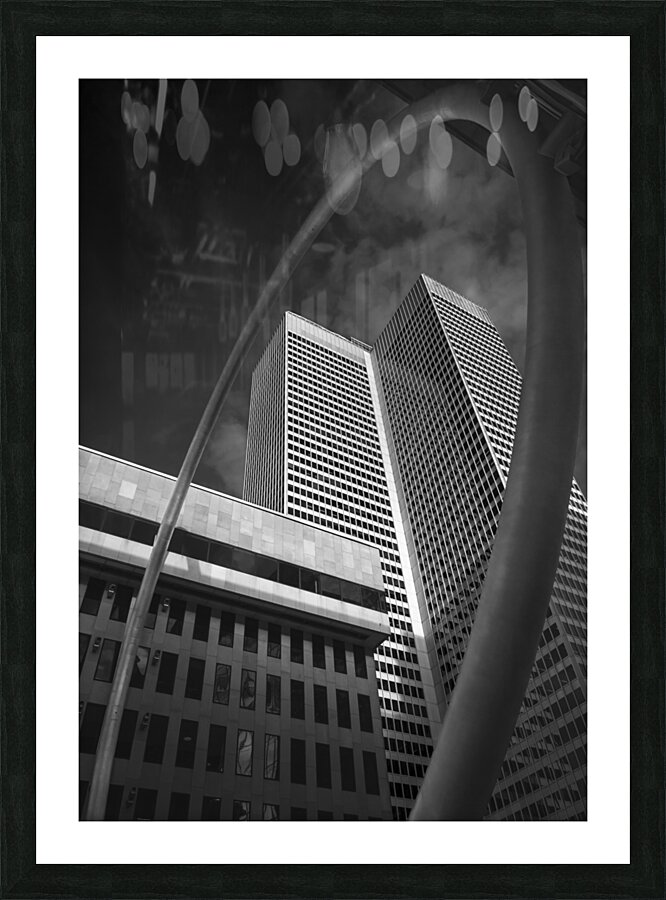 Geometric Conflict Picture Frame print