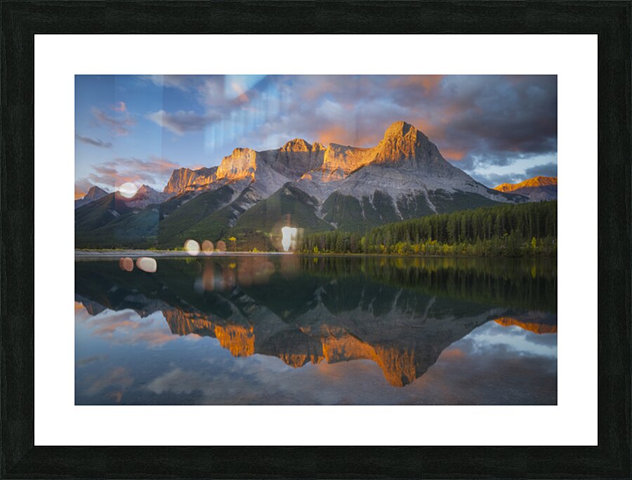 Quarry Pond Sunrise Picture Frame print