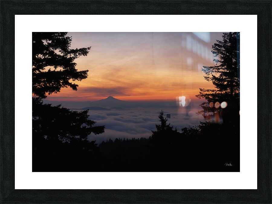 Fog Over Portland Picture Frame print