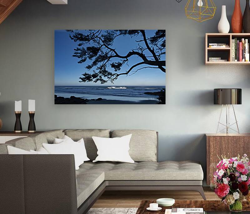 Oregon Coast Silhouette Reproduction