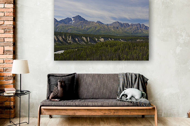Matanuska River and Chugach Mountains by Andreas Himmler