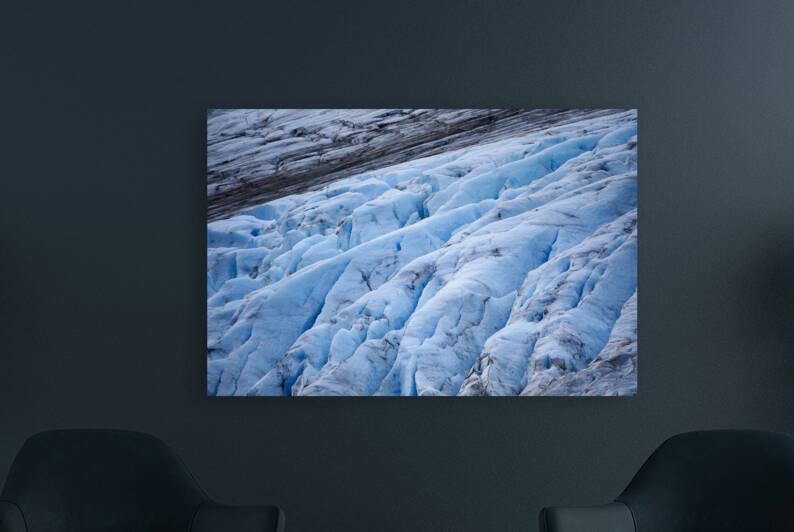 Deep furrows of Exit Glacier Alaska by Andreas Himmler