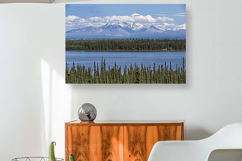Willow Lake in front of Wrangell Mountains by Andreas Himmler