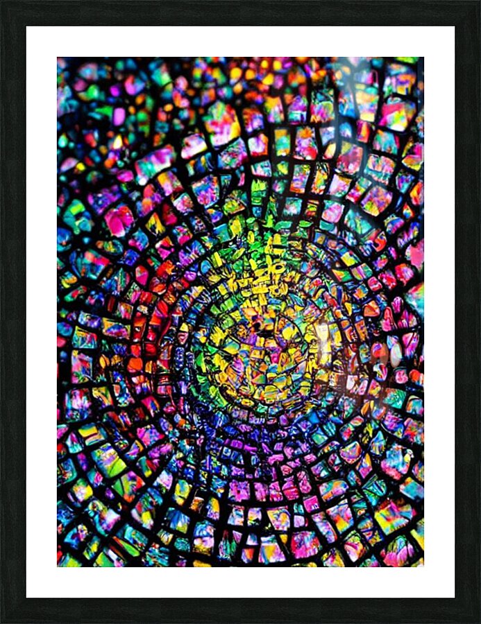 Rainbow dip Picture Frame print