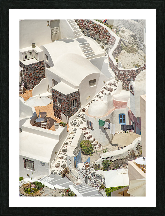 SantoriniEscher Picture Frame print