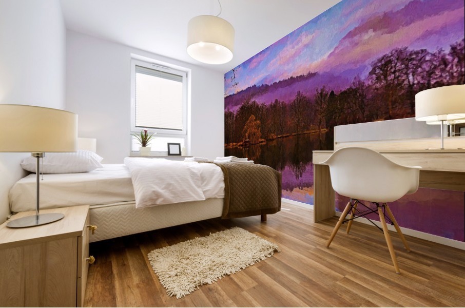 Purple Mural print