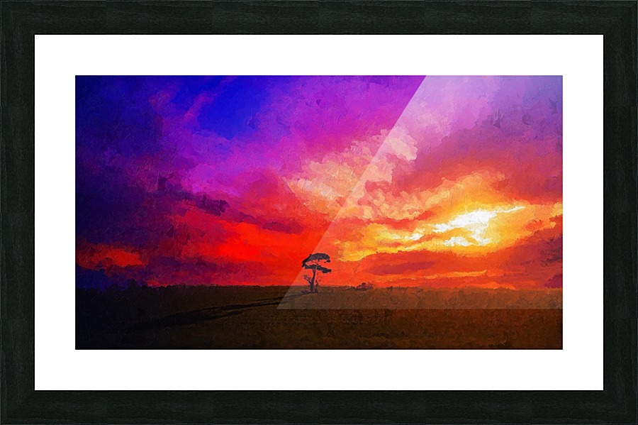 Last Sunset Picture Frame print
