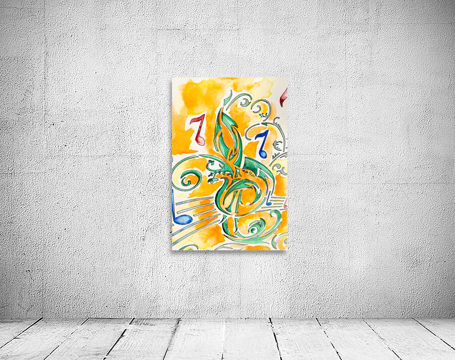 Cle de Sol coloree Wall Preview