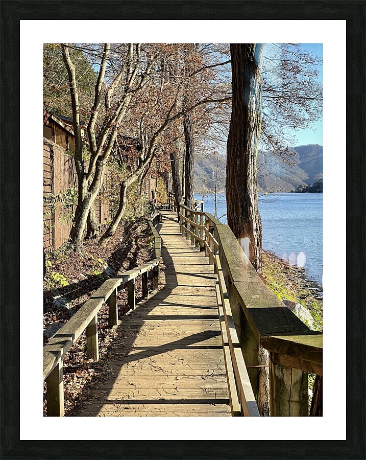 Nami Island Boardwalk Picture Frame print