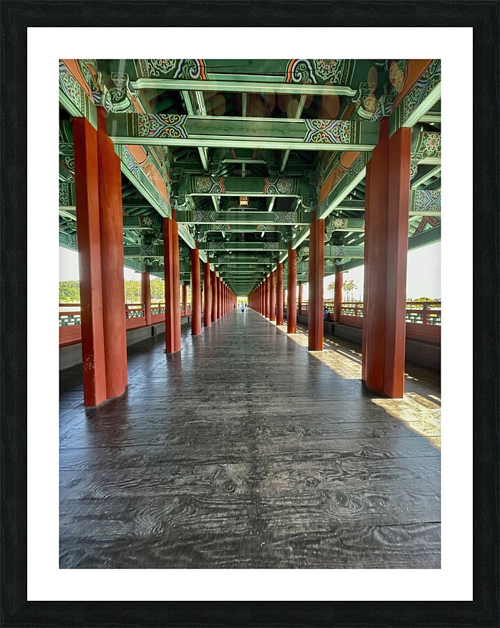 On the Bridge Picture Frame print