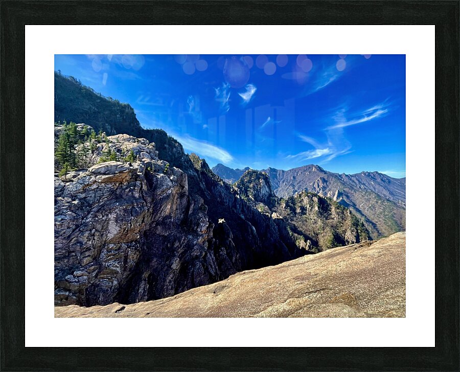 Over the Edge Seoraksan Picture Frame print