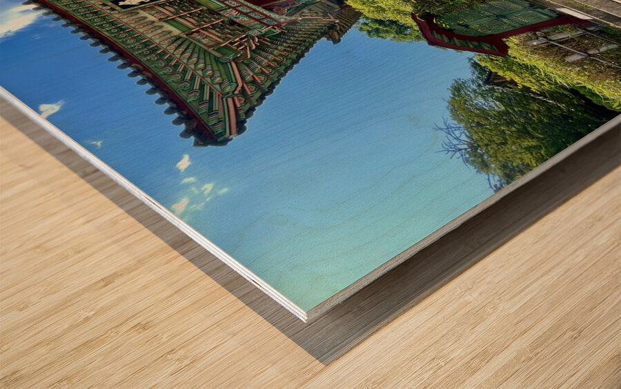 Three Doors Wood print