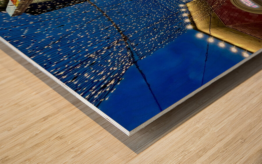 Myeongdong Shopping Street Wood print