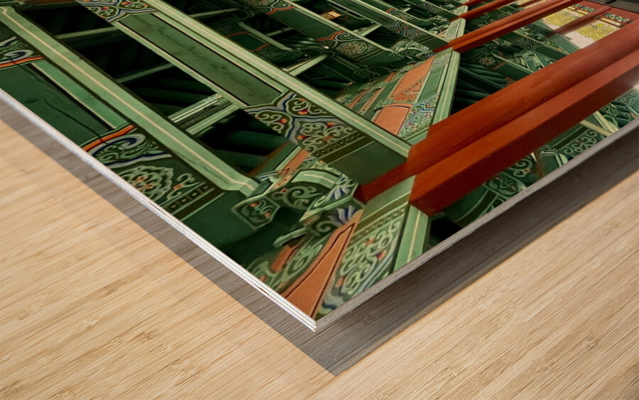 On the Bridge Wood print