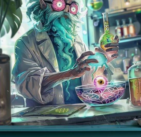Futuristic laboratory scientist   by Ayman Sobhy