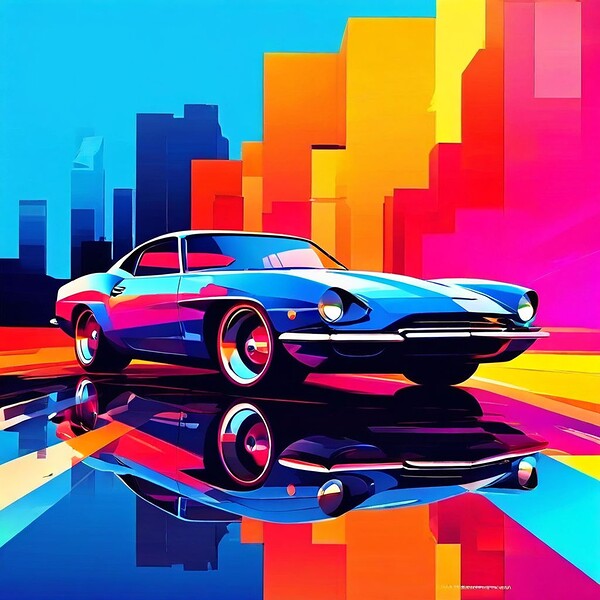 Neon Speedscape Digital Download