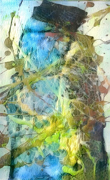 the blue electric portrait Digital Download