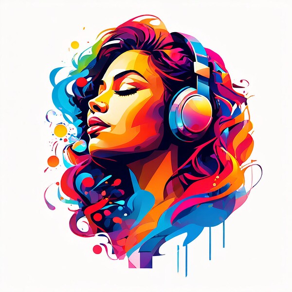 A Colorful Escape into Music Digital Download