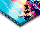 Retro Sunset Pursuit Acrylic print