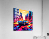 Retro Cityscape Acrylic Print