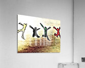 FIGURE CELEBRATE BROWN Acrylic Print