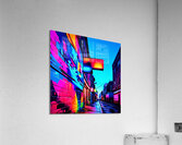 Neon Alley Acrylic Print
