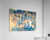 Blue Sketch Acrylic Print