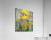 Sunlit Figure in Blue Hues Acrylic Print