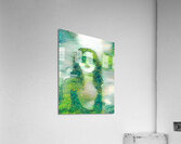 Verdant Portrait: Glimpse of Green Acrylic Print