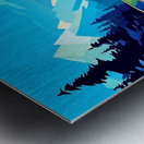 Retro Rush: Neon Highway Escape Metal print