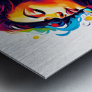 A Colorful Escape into Music Metal print