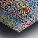 letter reflections Metal print