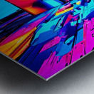 Neon Alley Metal print