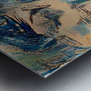 Blue Sketch Metal print