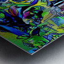 Abstract Odyssey: A Journey Through Blue Realms Metal print