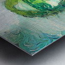 Verdant Portrait: Glimpse of Green Metal print