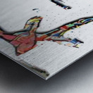 breaking apart Metal print