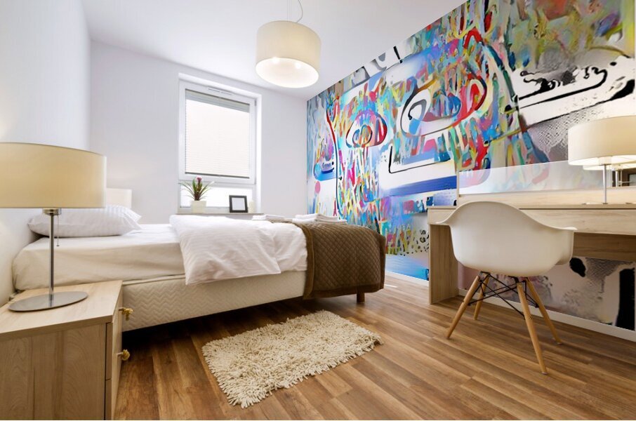 Abstract Expressions in Motion Mural print